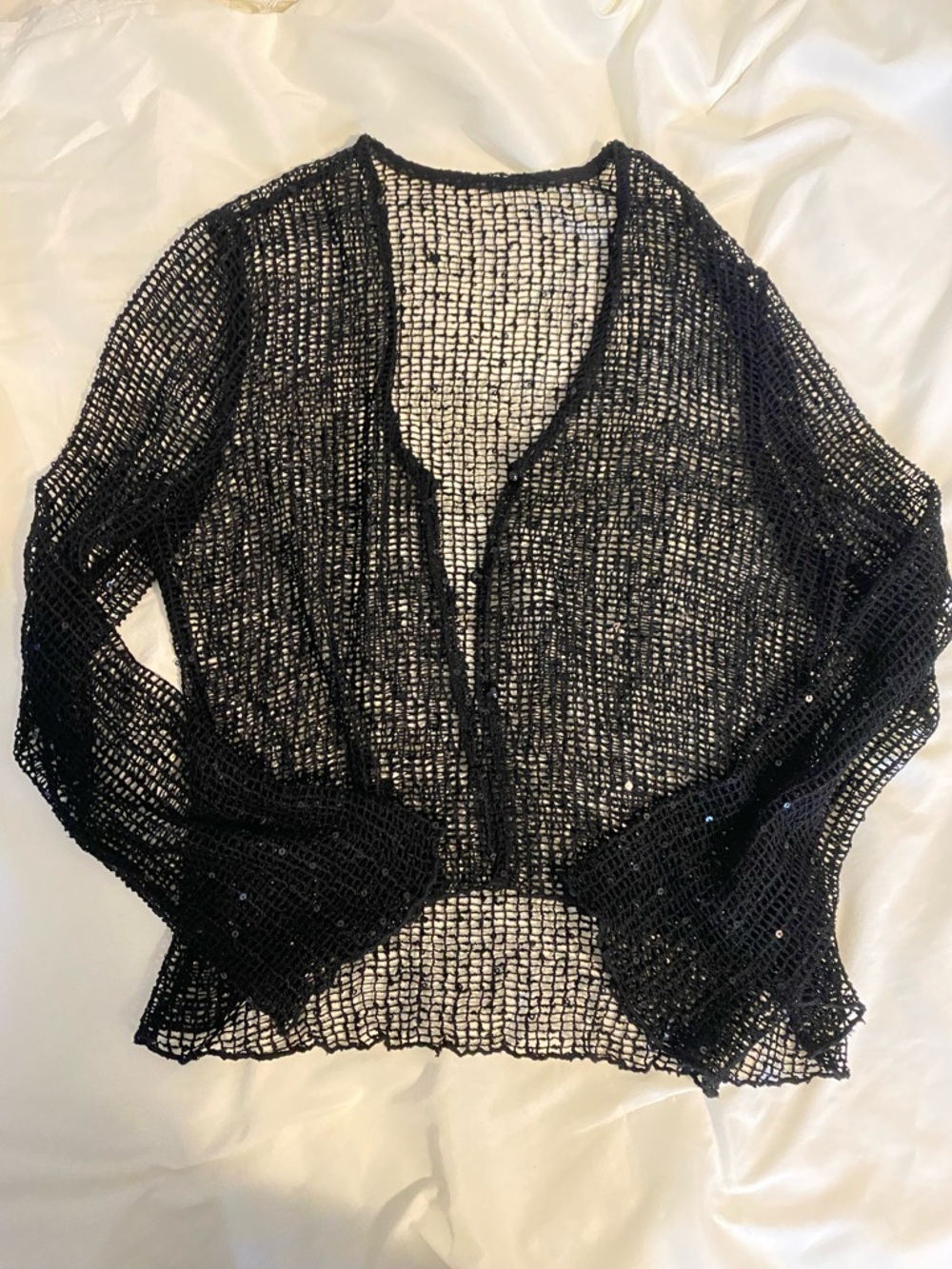 Y2K Crochet button up